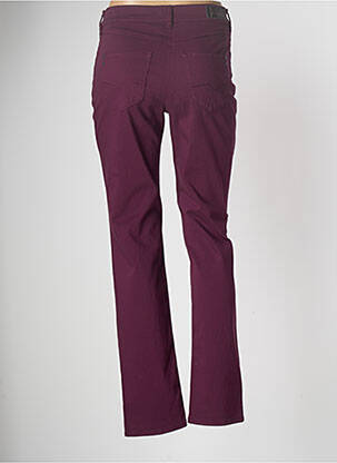 Pantalon slim tissage popeline taille normale violet ATELIER GARDEUR femme