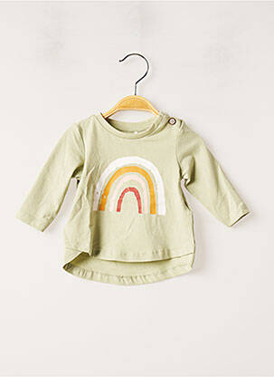 T-shirt stretch manches longues vert NAME IT fille