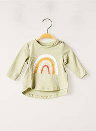 T-shirt stretch manches longues vert NAME IT fille