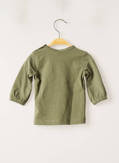 T-shirt stretch manches longues vert NAME IT fille