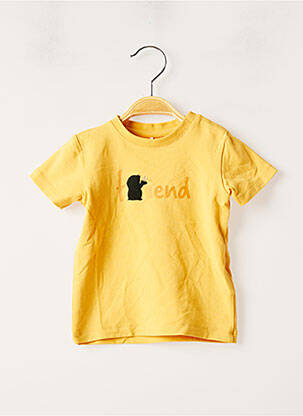 T-shirt stretch manches courtes jaune NAME IT garçon