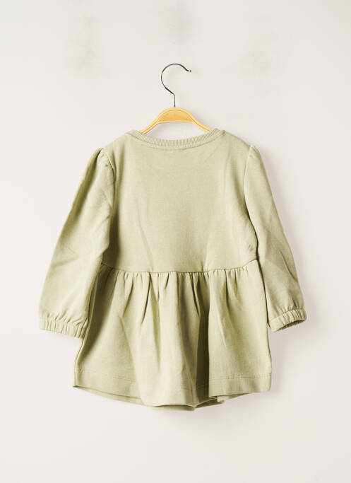 Robe mi-longue vert NAME IT pour fille