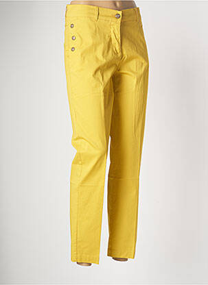 Pantalon 7/8 jaune MAE MAHE pour femme