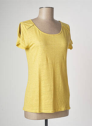 T-shirt jaune MAE MAHE pour femme