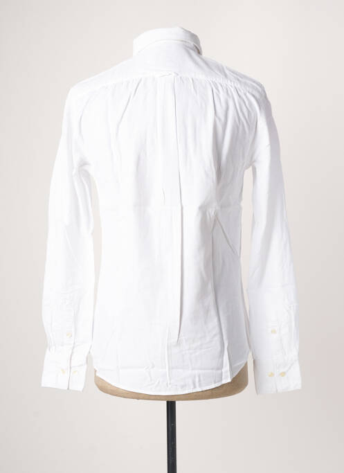 Chemise manches longues blanc CARNET DE VOL pour homme