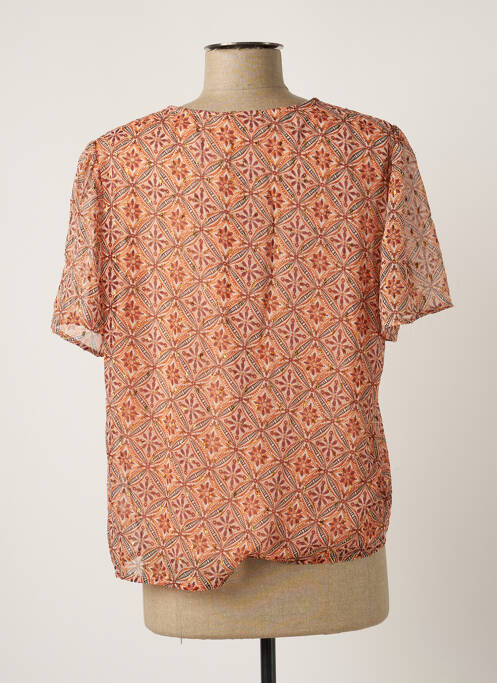 Top orange VILA pour femme