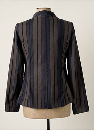 Veste casual col rond bleu ECHAPPEES BELLES femme