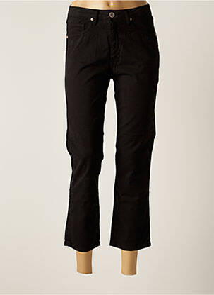 Pantacourt stretch taille normale noir DENIM STUDIO femme