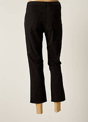 Pantacourt stretch taille normale noir DENIM STUDIO femme