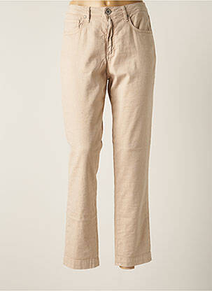 Pantalon slim taille normale taille normale beige DENIM STUDIO femme