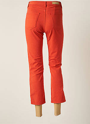 Pantacourt stretch taille normale orange DENIM STUDIO femme