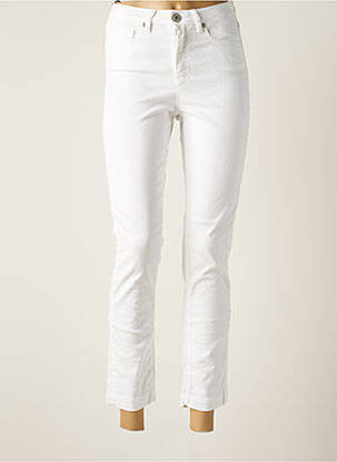 Pantalon 7/8 stretch taille normale beige DENIM STUDIO femme