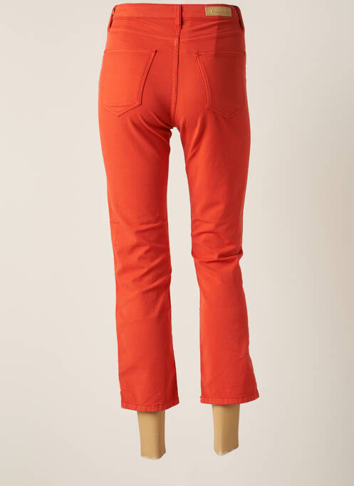 Pantacourt orange DENIM STUDIO pour femme