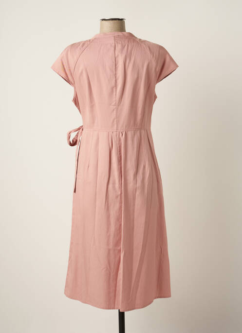 Robe mi-longue rose GR NATURE pour femme