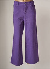 Jeans coupe droite violet BISCOTE pour femme seconde vue
