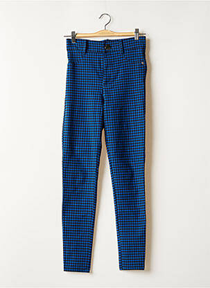 Pantalon slim stretch taille normale bleu ZARA femme