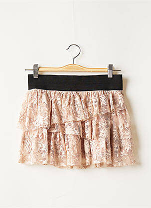 Mini-jupe beige TRF pour femme