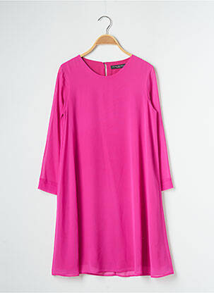 Robe courte manches longues manches longues rose PIETRO BRUNELLI femme