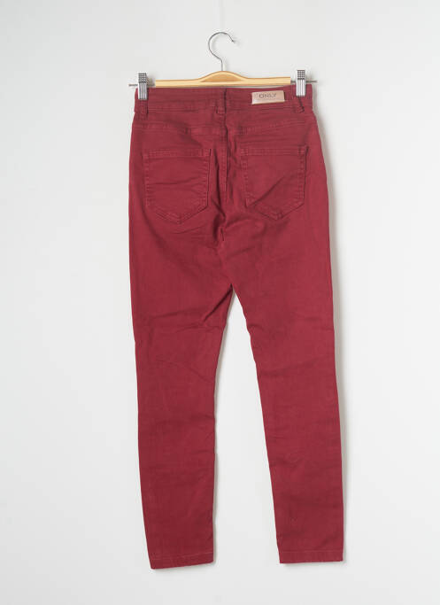 Pantalon slim rouge ONLY pour femme