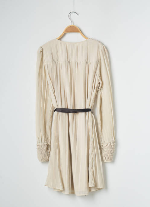 Robe mi-longue beige VERO MODA pour femme