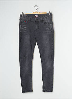 Jeans coupe slim stretch taille normale gris TOMMY HILFIGER femme