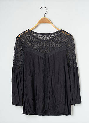 Top col rond manches longues noir VILA femme