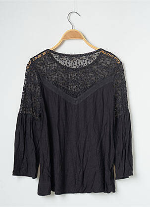 Top col rond manches longues noir VILA femme