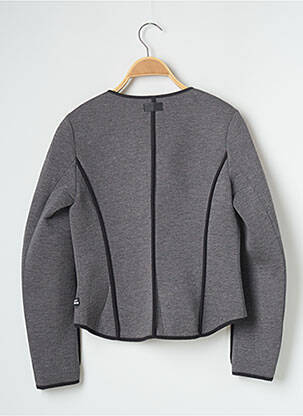 Veste casual col rond gris LE TEMPS DES CERISES femme