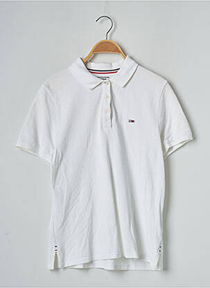 Polo blanc TOMMY HILFIGER pour homme