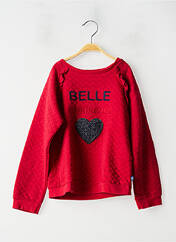 Sweat-shirt rouge LA COMPAGNIE DES PETITS pour fille seconde vue