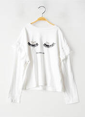 T-shirt blanc MANGO pour fille seconde vue