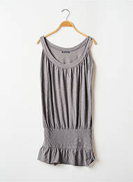 Tunique sans manche tissage jersey gris LES P'TITES BOMBES femme