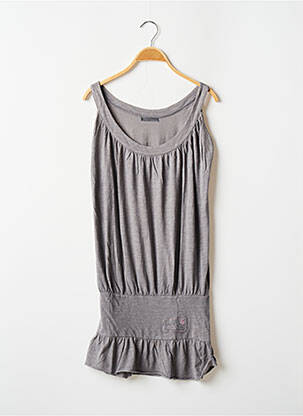 Tunique sans manche tissage jersey gris LES P'TITES BOMBES femme