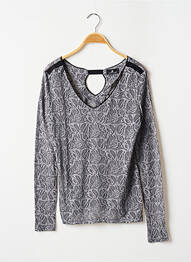 Top stretch manches longues gris ONE STEP femme