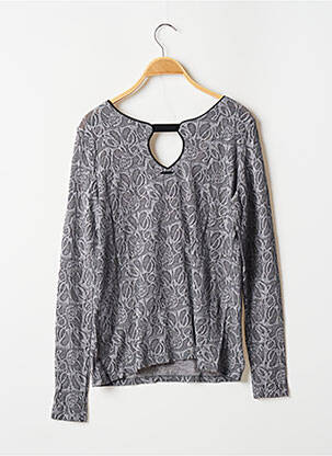 Top stretch manches longues gris ONE STEP femme