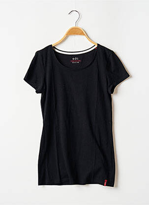 T-shirt stretch manches courtes vert EDC femme
