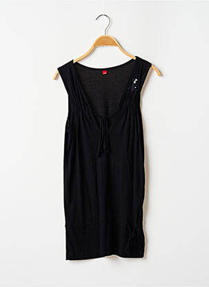 Tunique sans manche coupe cintrée noir ESPRIT femme
