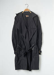Trench tissage popeline sans capuche noir BEST MOUNTAIN femme