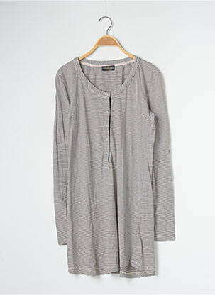 Robe courte manches longues manches longues gris CHIPIE femme