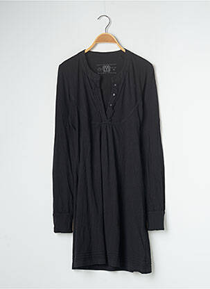 Robe mi-longue manches longues manches longues noir EDC femme