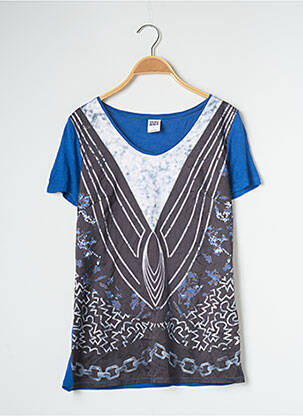 T-shirt imprimé fantaisie manches courtes bleu VERO MODA femme