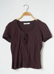 T-shirt marron COMPTOIR DES COTONNIERS pour femme seconde vue