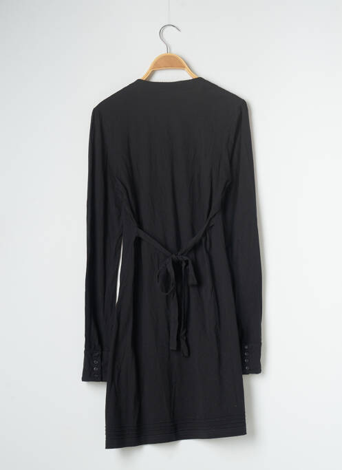 Robe mi-longue manches longues manches longues noir EDC femme