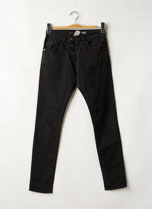 Pantalon slim taille basse taille basse noir PLEASE femme