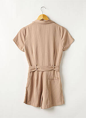 Combishort tissage crêpe manches courtes marron LES P'TITES BOMBES femme