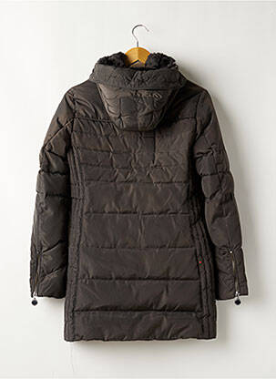 Doudoune manches longues a capuche gris PEPE JEANS femme