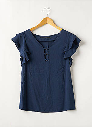 Top manches courtes manches courtes bleu GUESS femme
