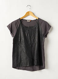 Top manches courtes manches courtes gris ONLY femme