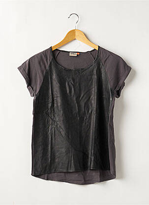 Top manches courtes manches courtes gris ONLY femme