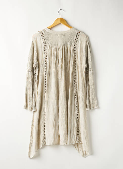 Robe mi-longue gris CHICOSOLEIL pour femme